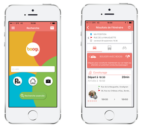 Boogi, an intermodal dynamic carpooling app