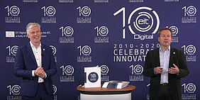 EIT Digital CEO Willem Jonker and Eric Thelen