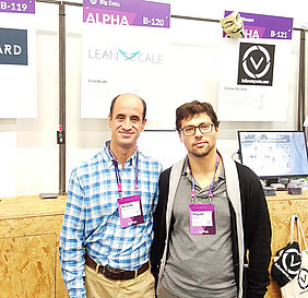 LeanXcale - Ricardo Jimenez, CEO/Co-Founder (left), Miguel Matos, Storage Engine Product Manager (right)